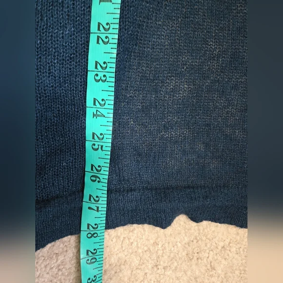 LAFAYETTE 148 Alpaca/ Wool Lightweight Open Front Teal Cardigan. Size 1X - Picture 11 of 11